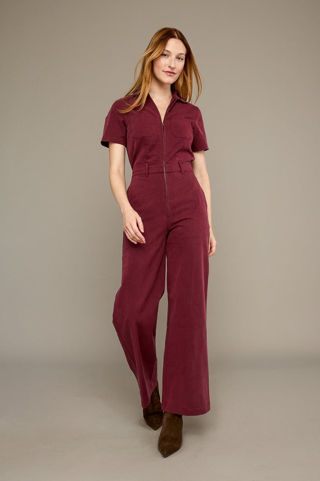 Full Length Quincy Jumpsuit in Sumac