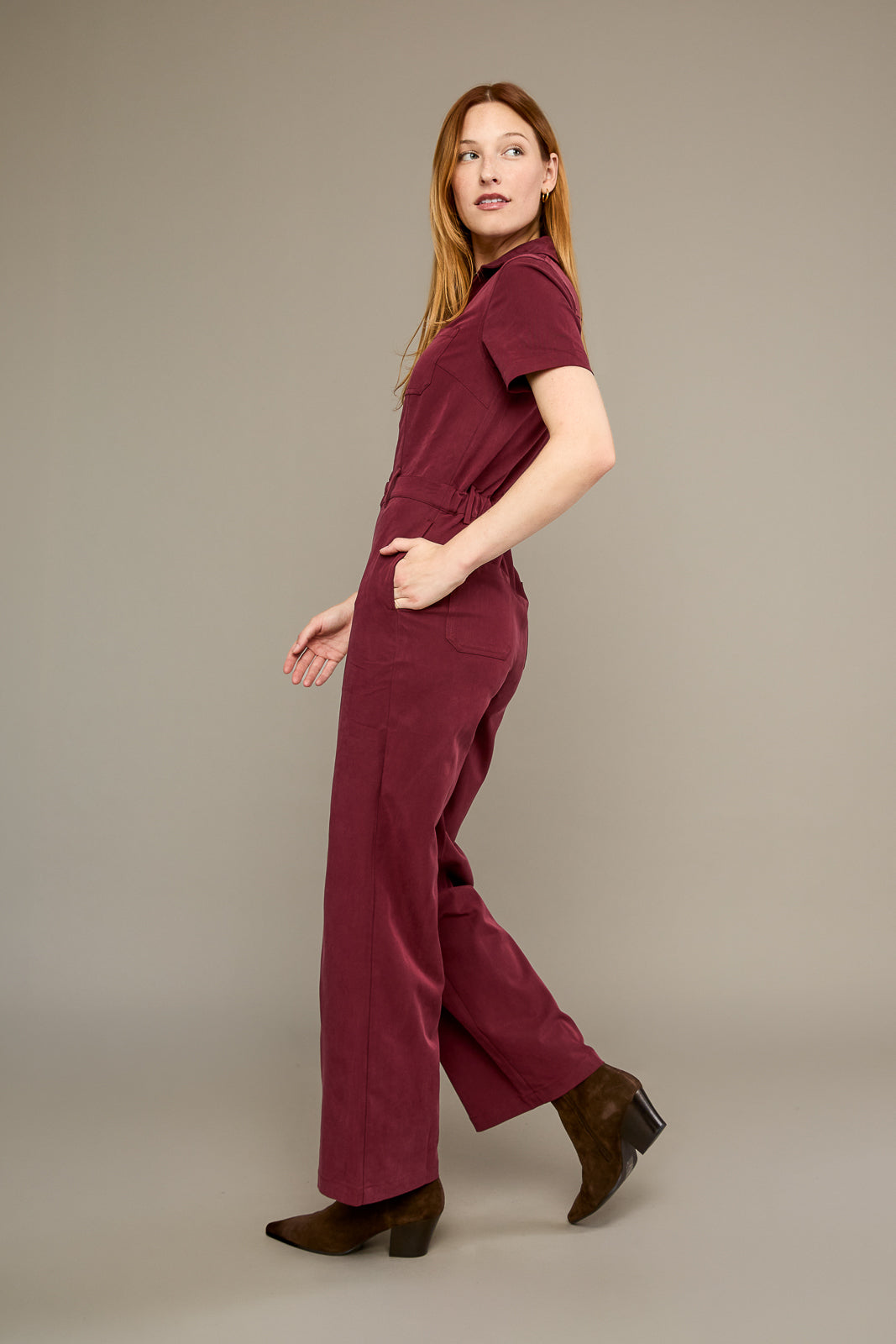 Full Length Quincy Jumpsuit in Sumac