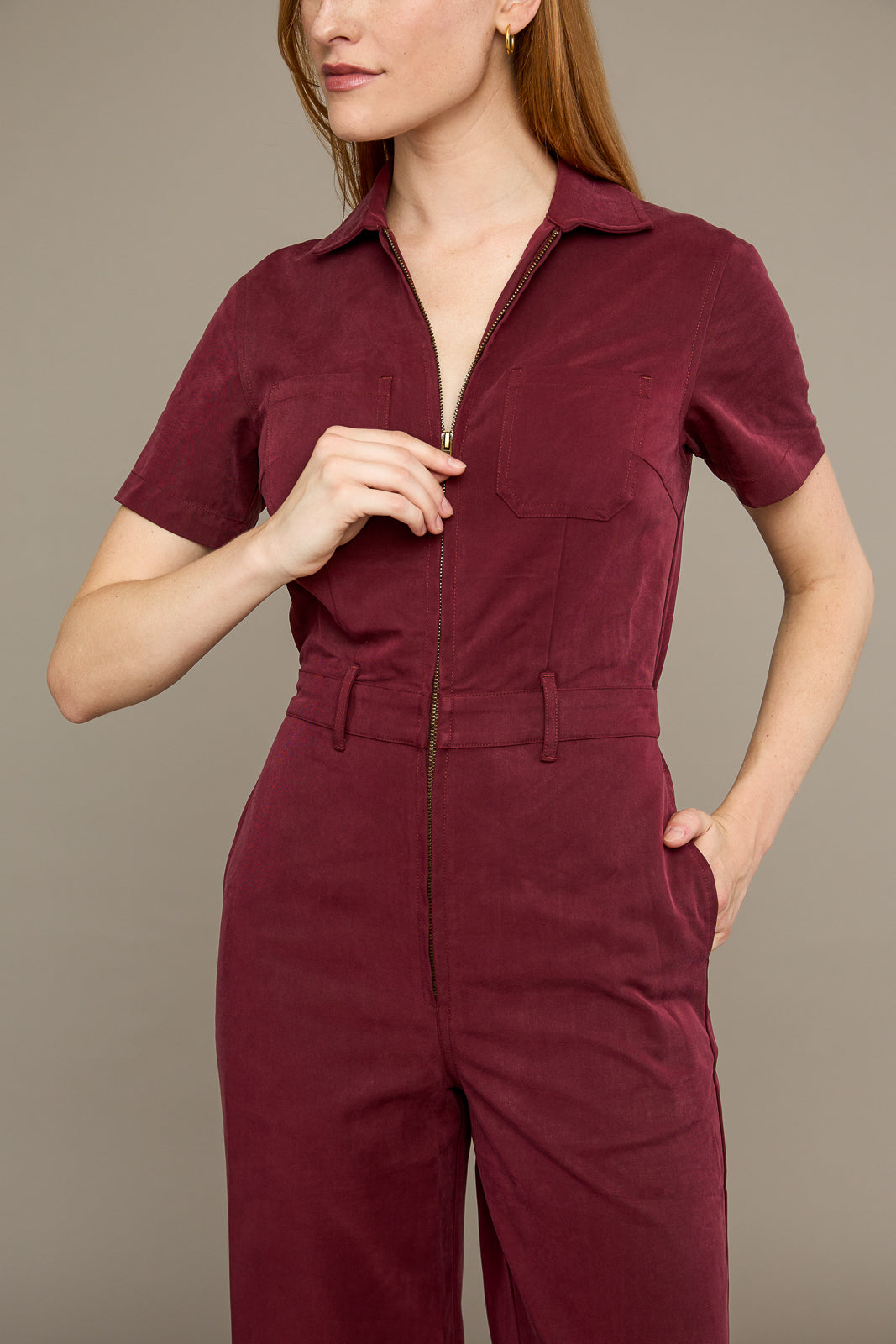 Full Length Quincy Jumpsuit in Sumac