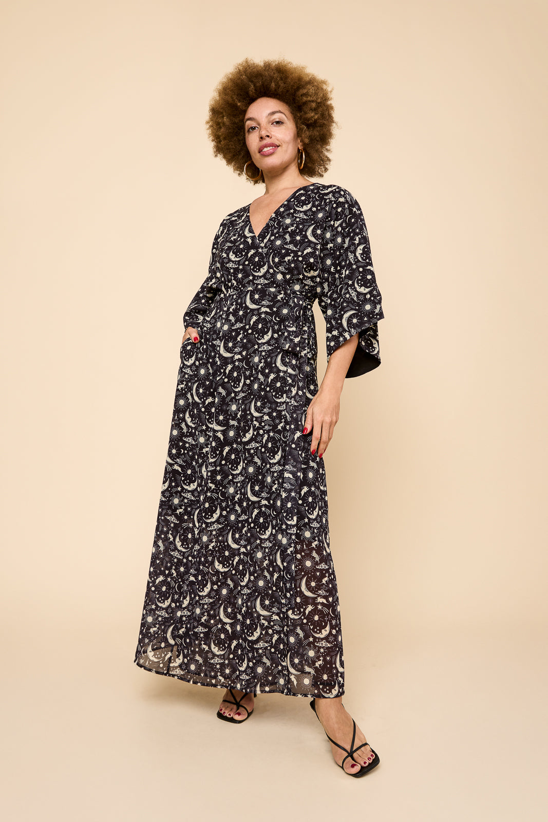celestial print maxi dress Celestial Nights Maxi Dress