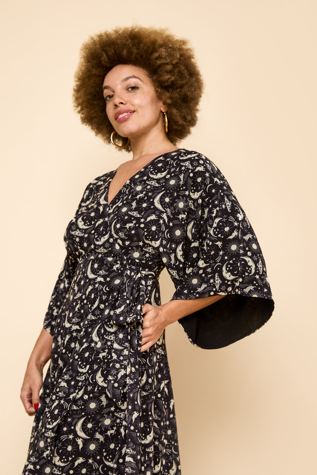 Maxi Dress in Black Celestial XL Maxi Dress in Black Celestial XL