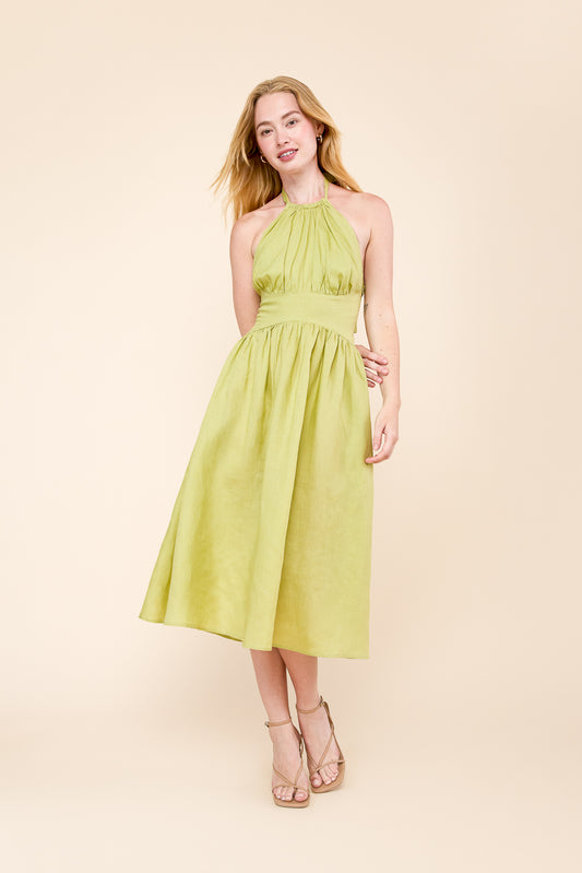 Maya Dress in Wasabi