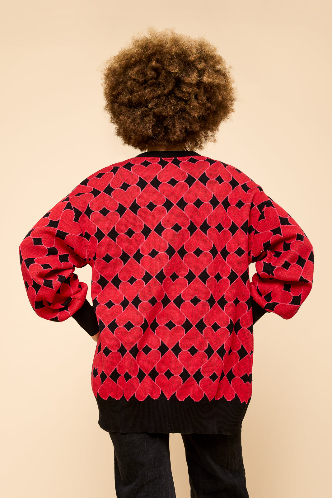 Long Cardigan in Heart