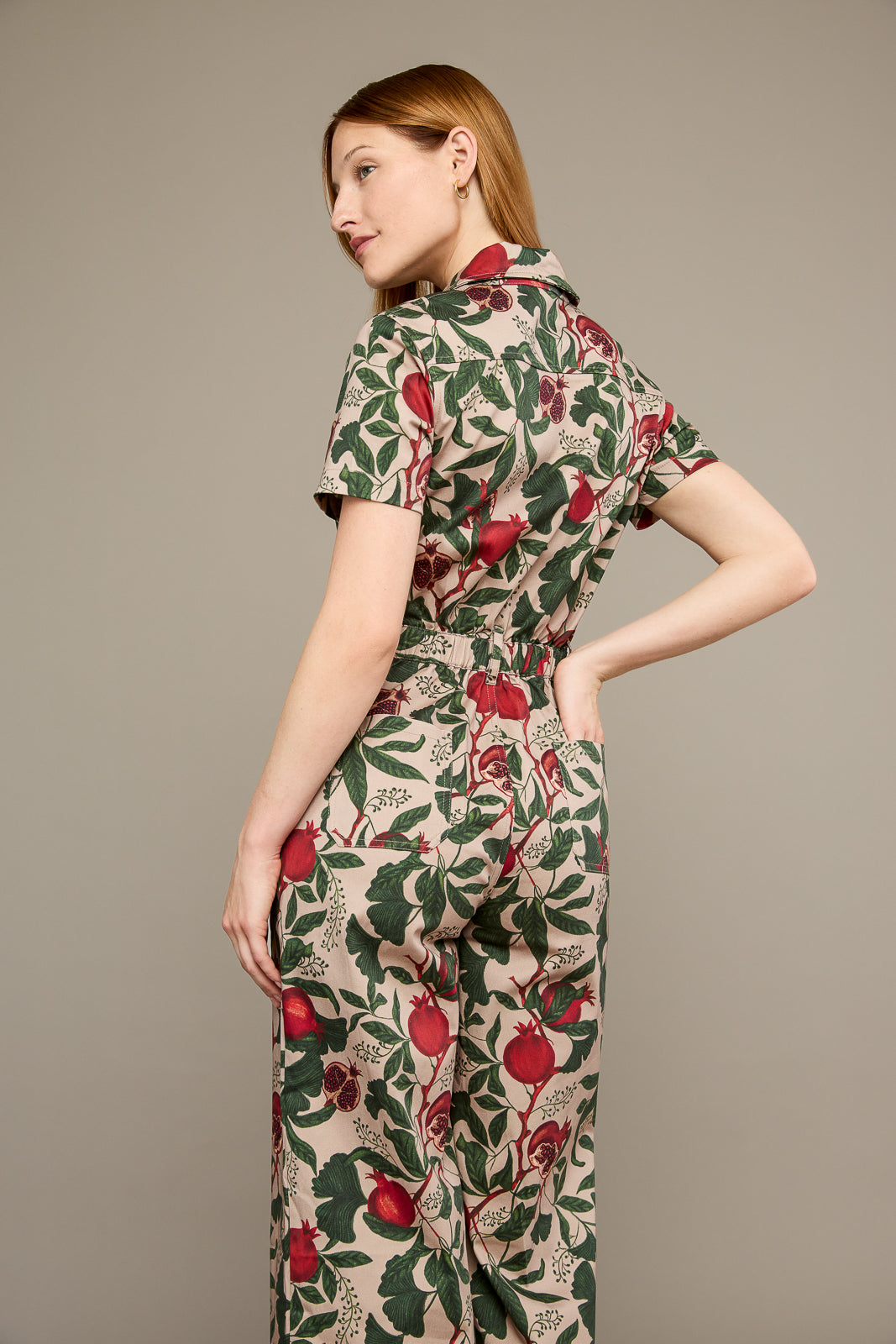 Quincy Jumpsuit in Pomegranate