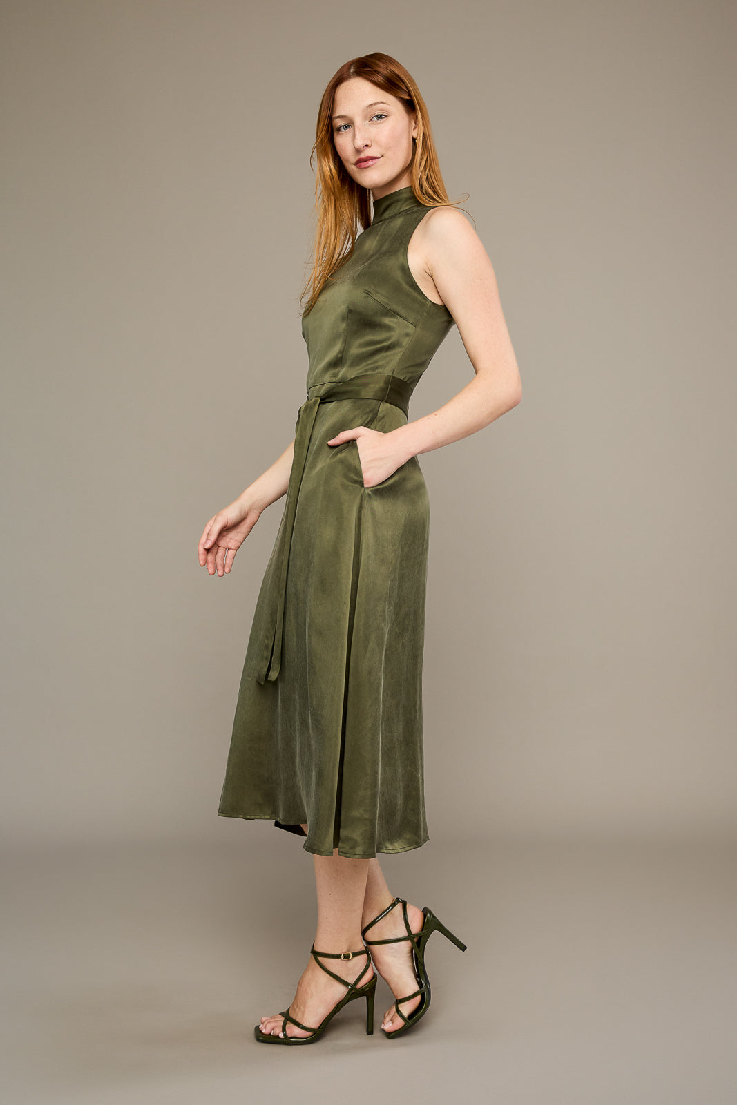 Kira Dress in Olive