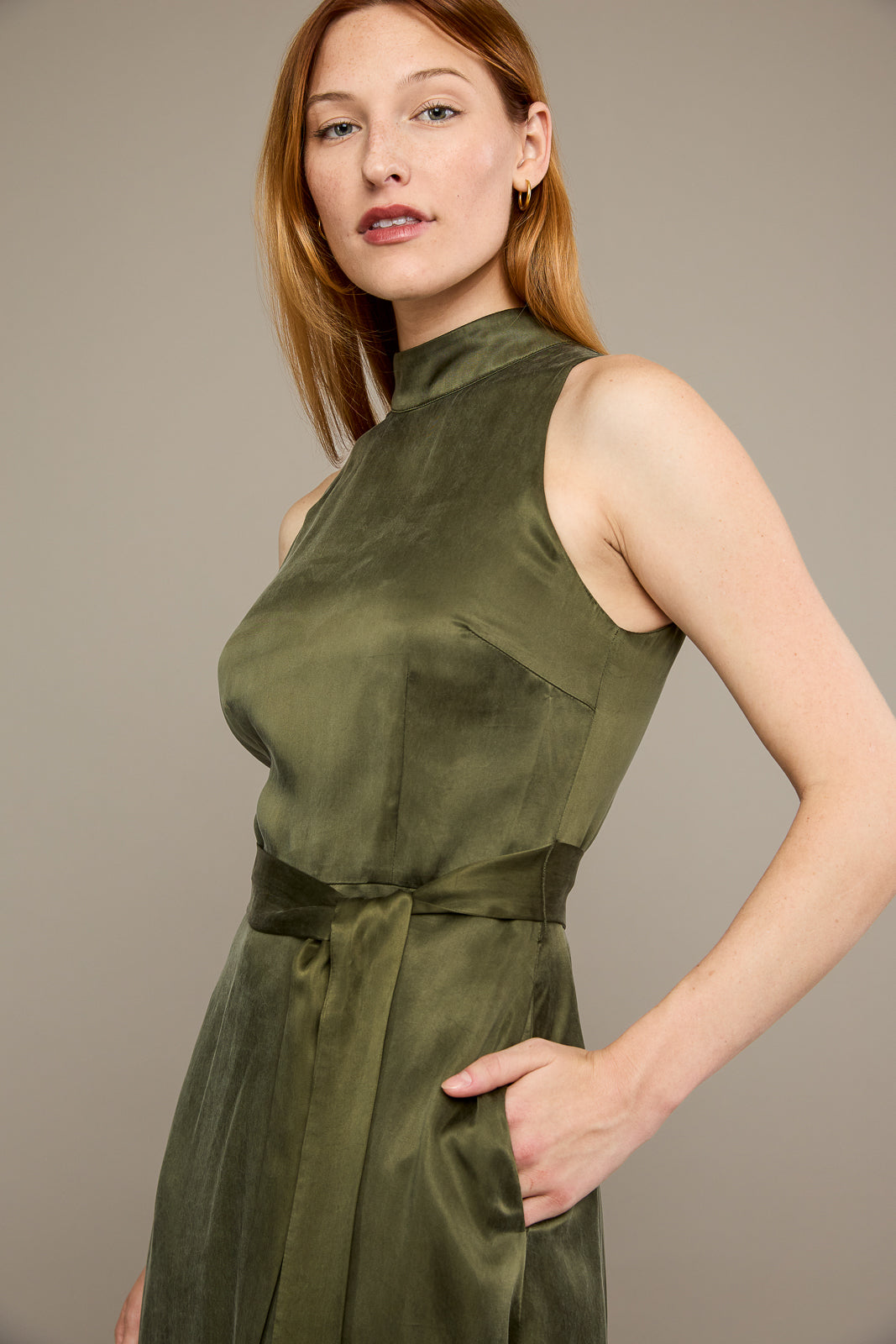 Kira Dress in Olive