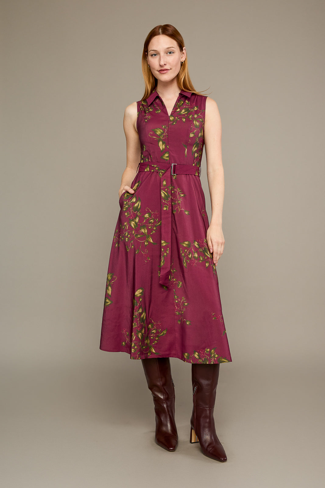 Tessa Dress in Currant