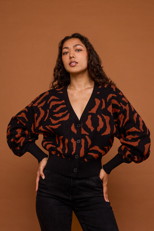 Cardigan in Tiger