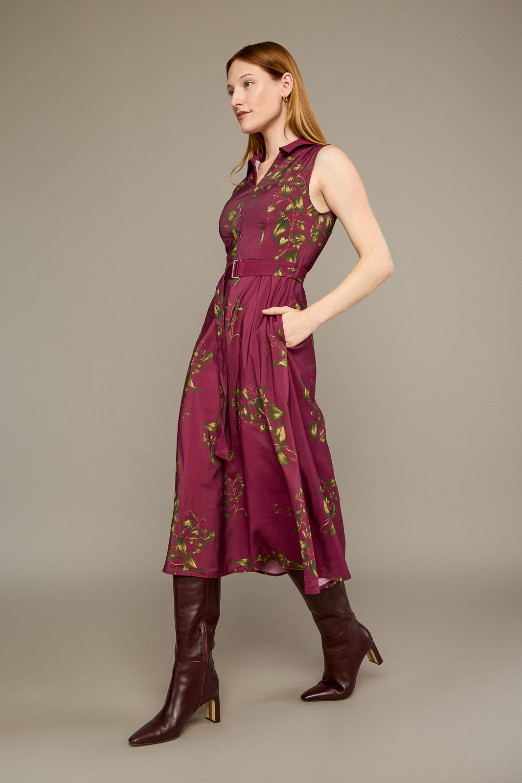 Tessa Dress in Currant