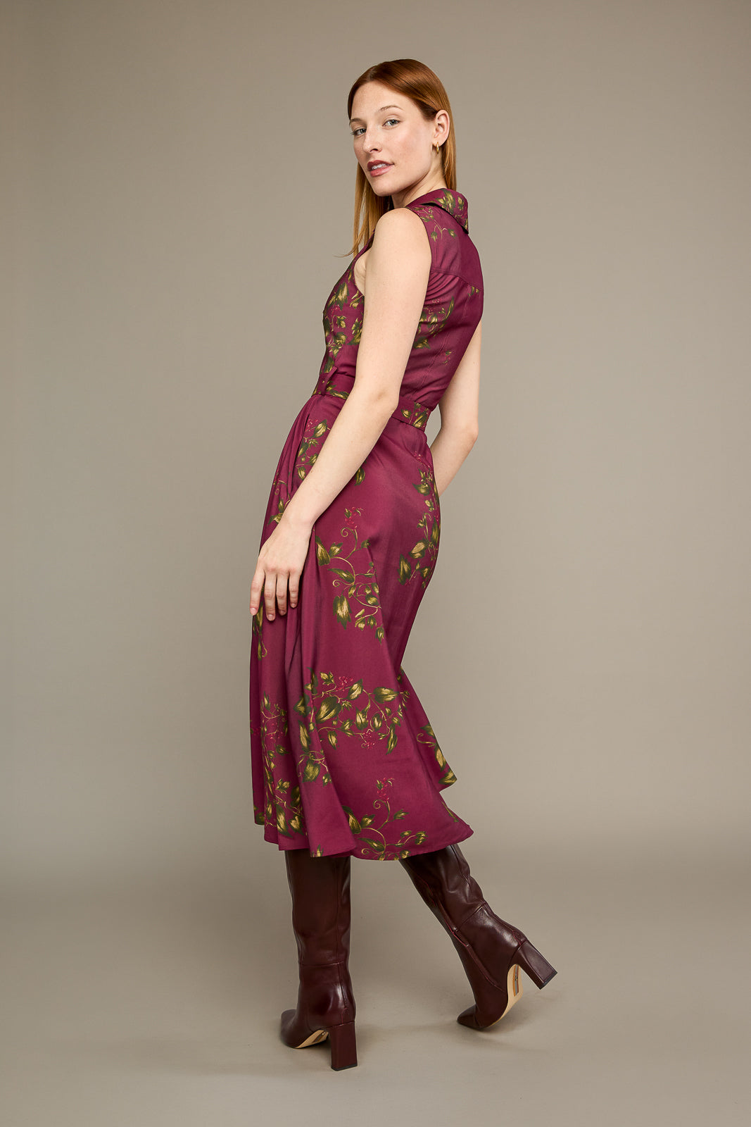 Tessa Dress in Currant