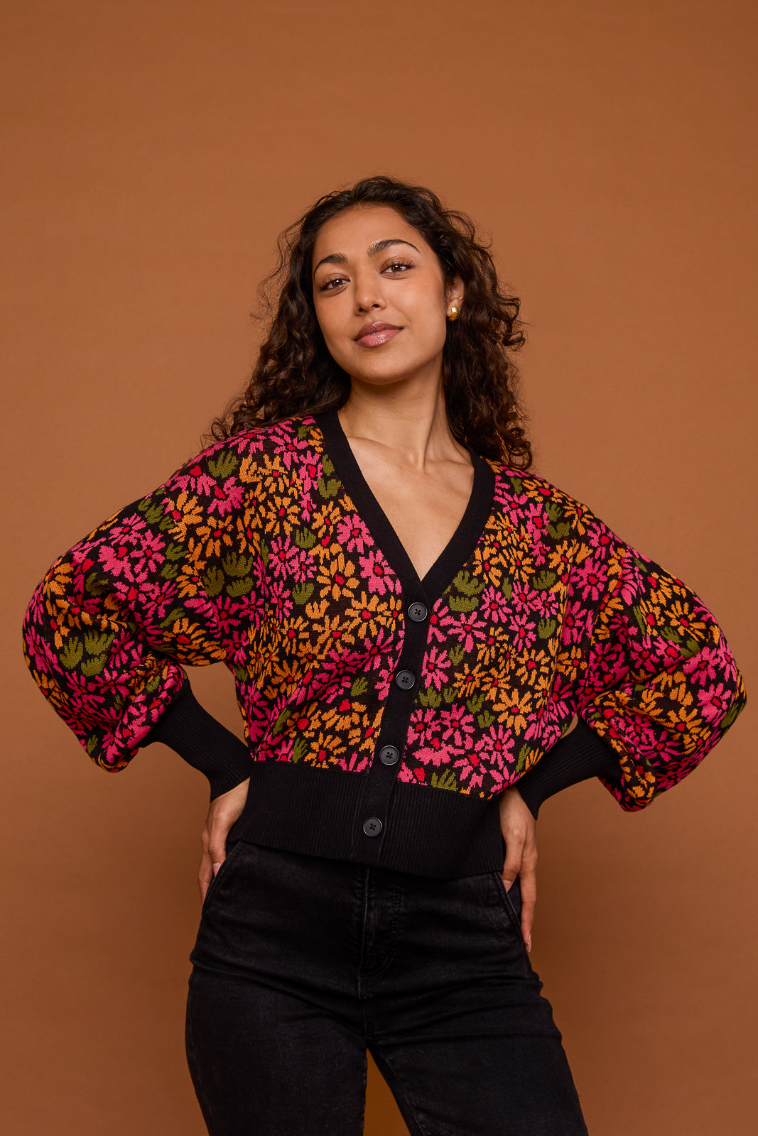 Cardigan in Hazy Daisy