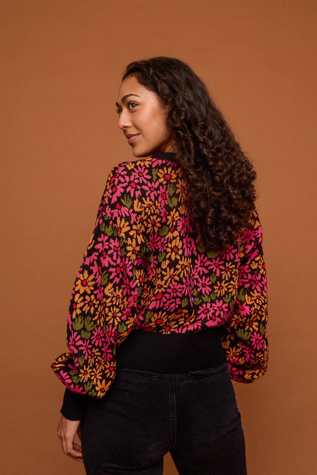 Cardigan in Hazy Daisy
