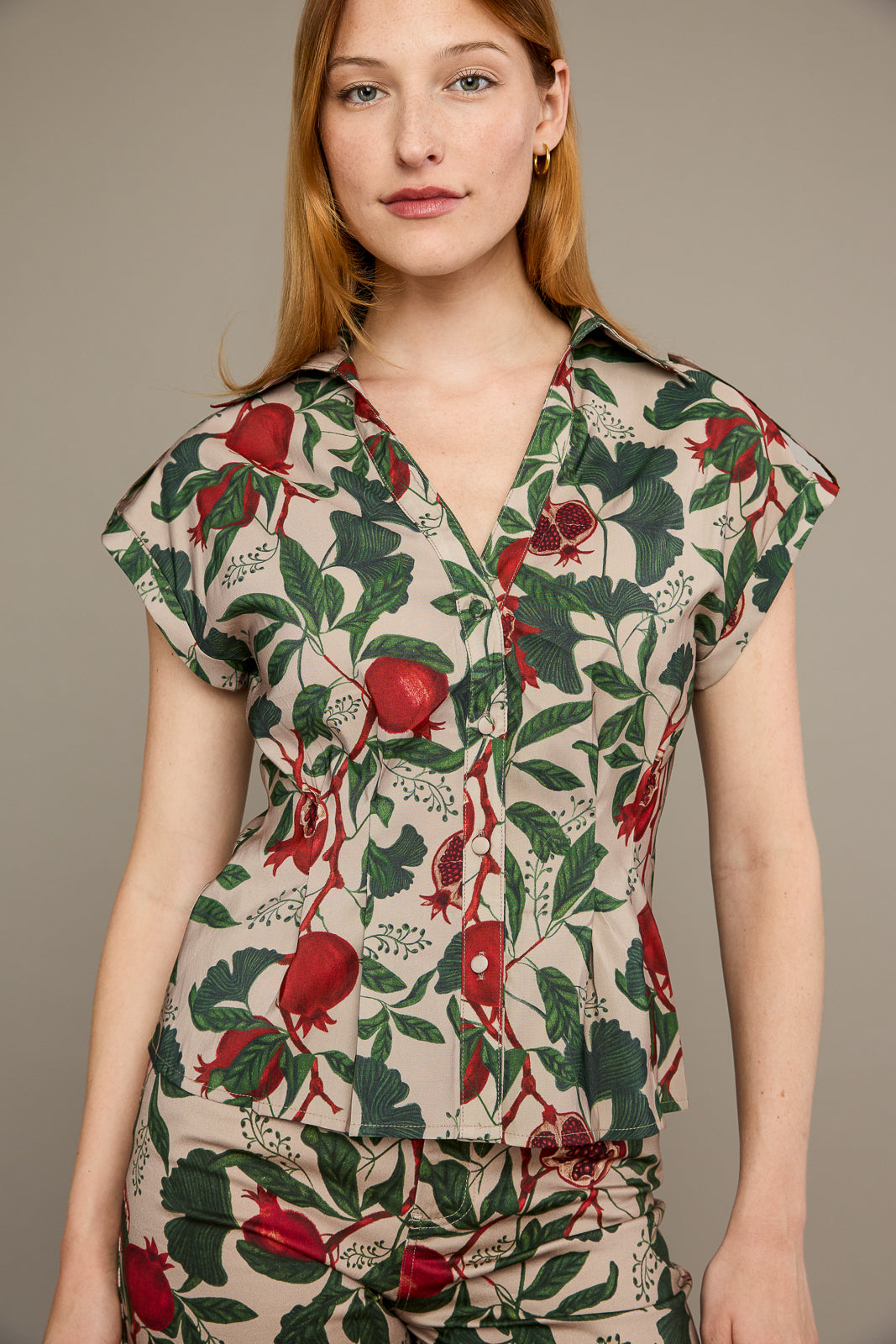 Gabi Top in Pomegranate