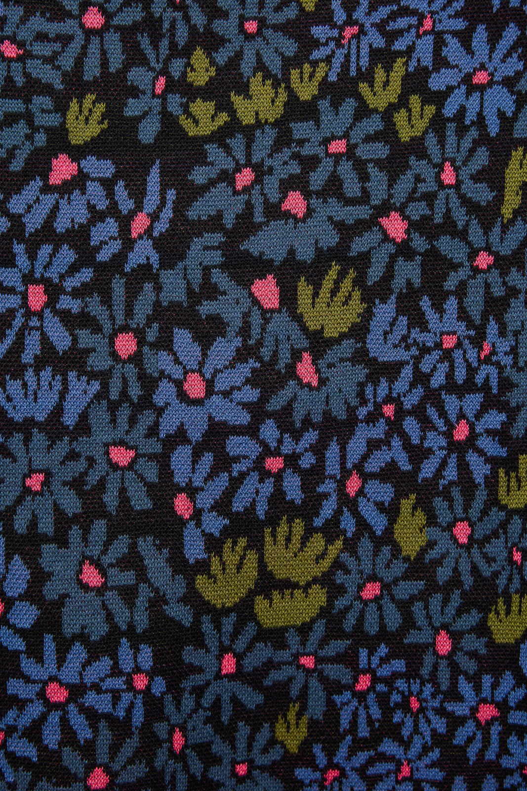 V-neck Sweater in Blue Daisy
