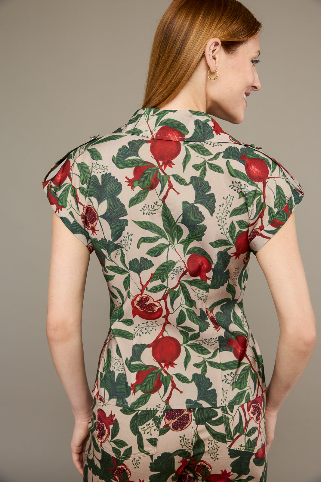 Gabi Top in Pomegranate