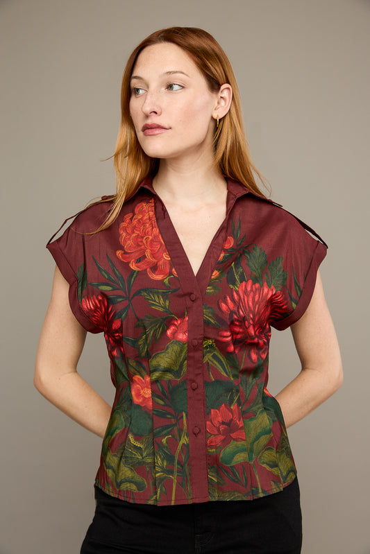Gabi Top in Chrysanthemum