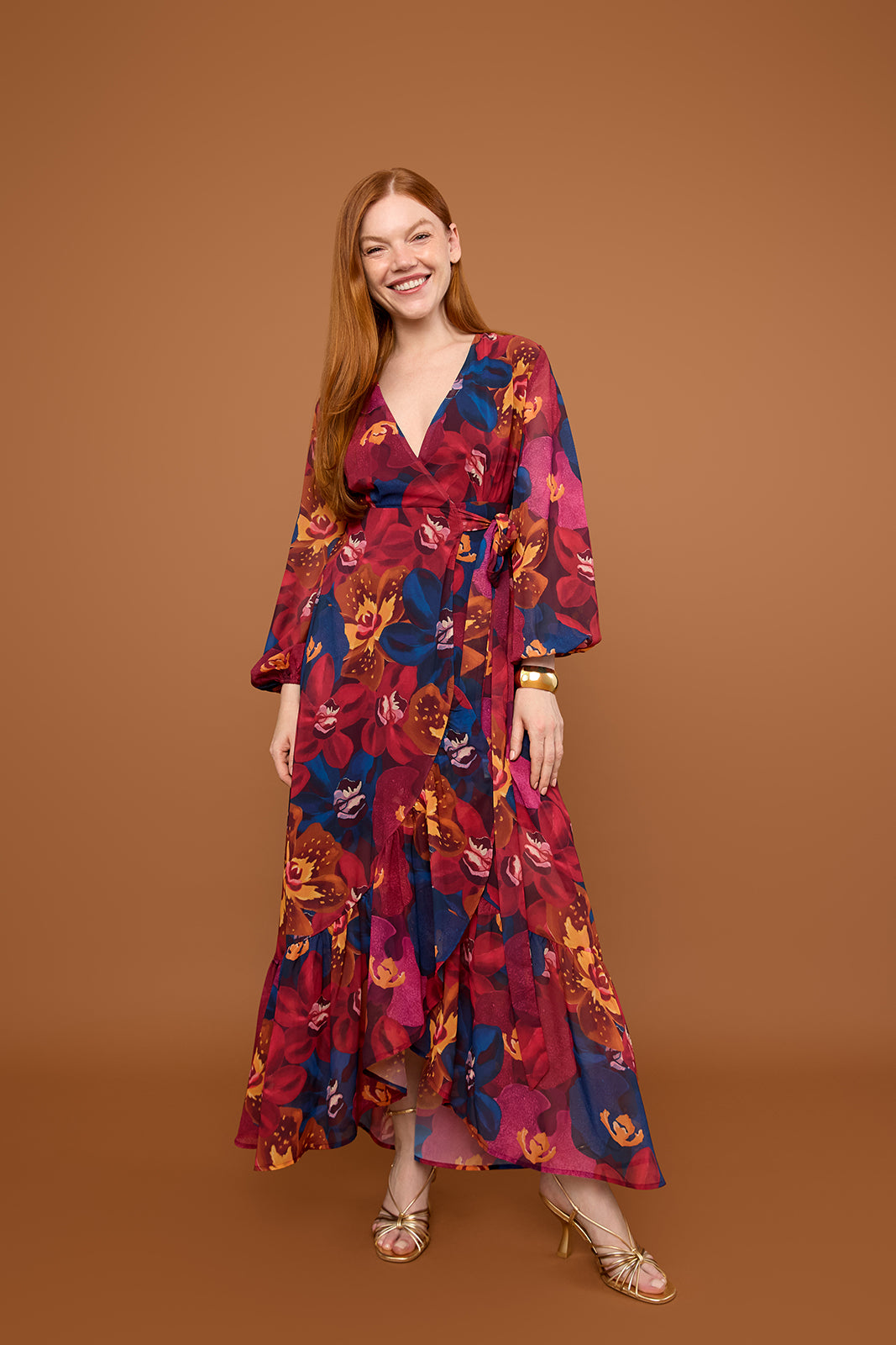 Long Sleeve Maxi Dress in Vesper