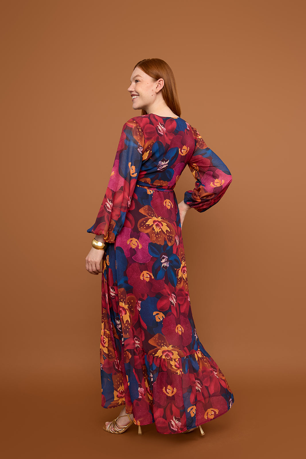 Long Sleeve Maxi Dress in Vesper