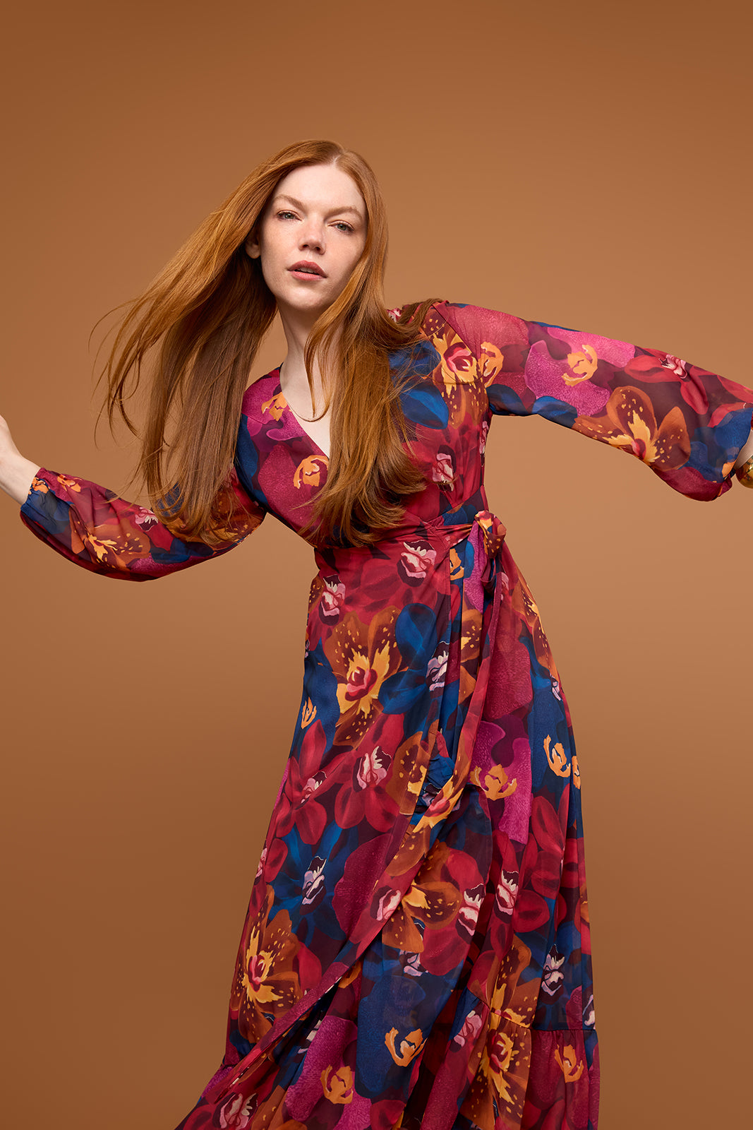 Long Sleeve Maxi Dress in Vesper