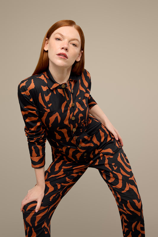 Tiger Long Sleeve Jumpsuit