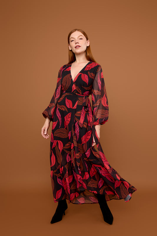 Long Sleeve Maxi Dress in Faye
