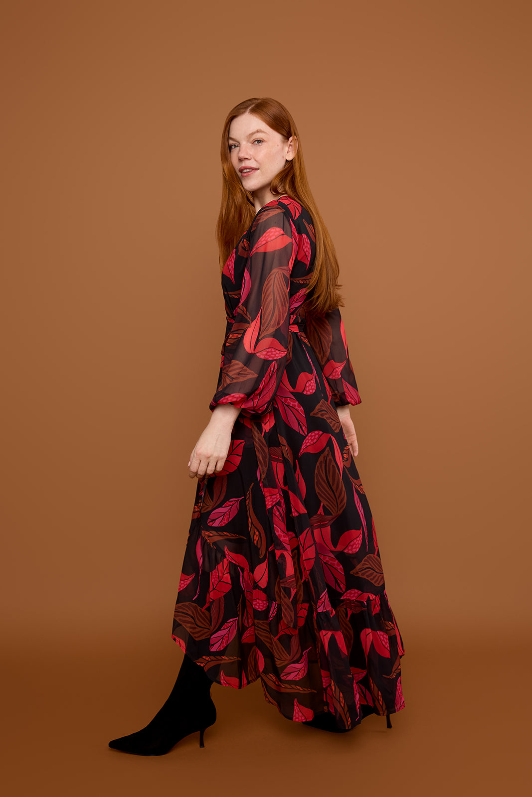 Long Sleeve Maxi Dress in Faye