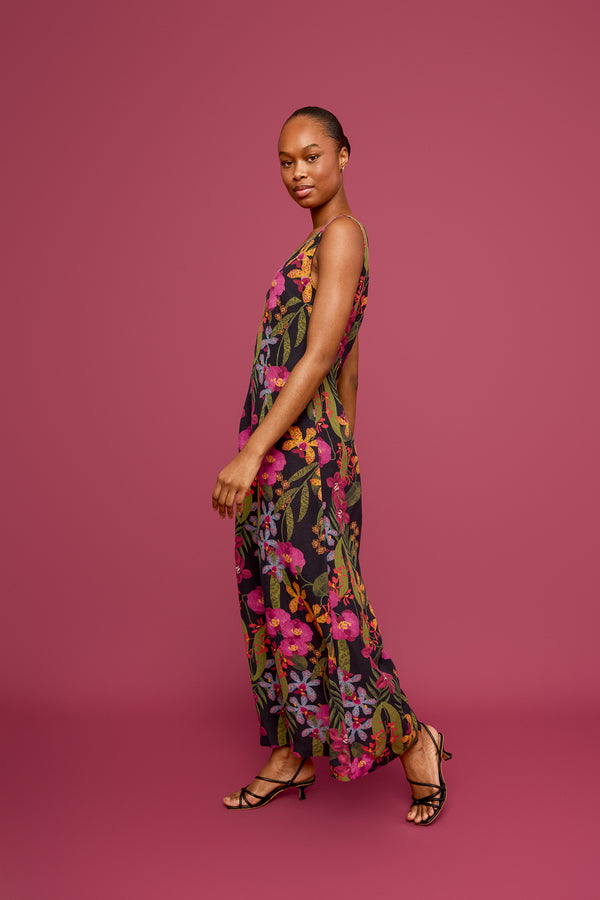 Kld Orchid Strapless Jumpsuit