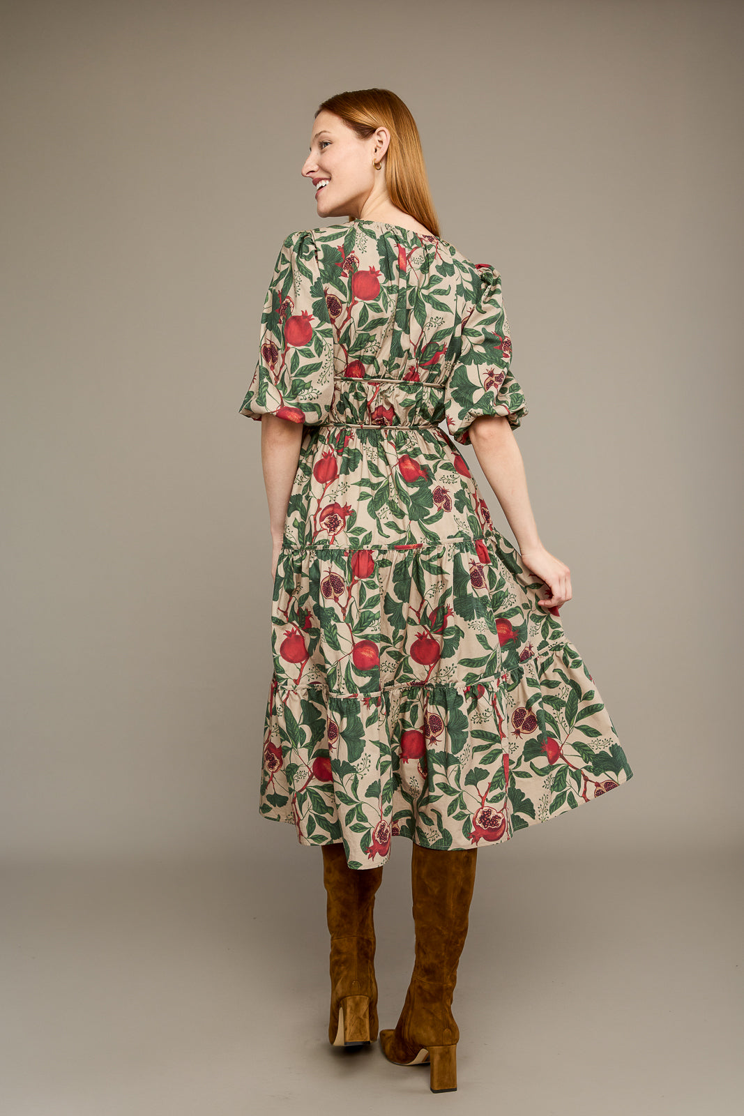 Saba Dress in Pomegranate