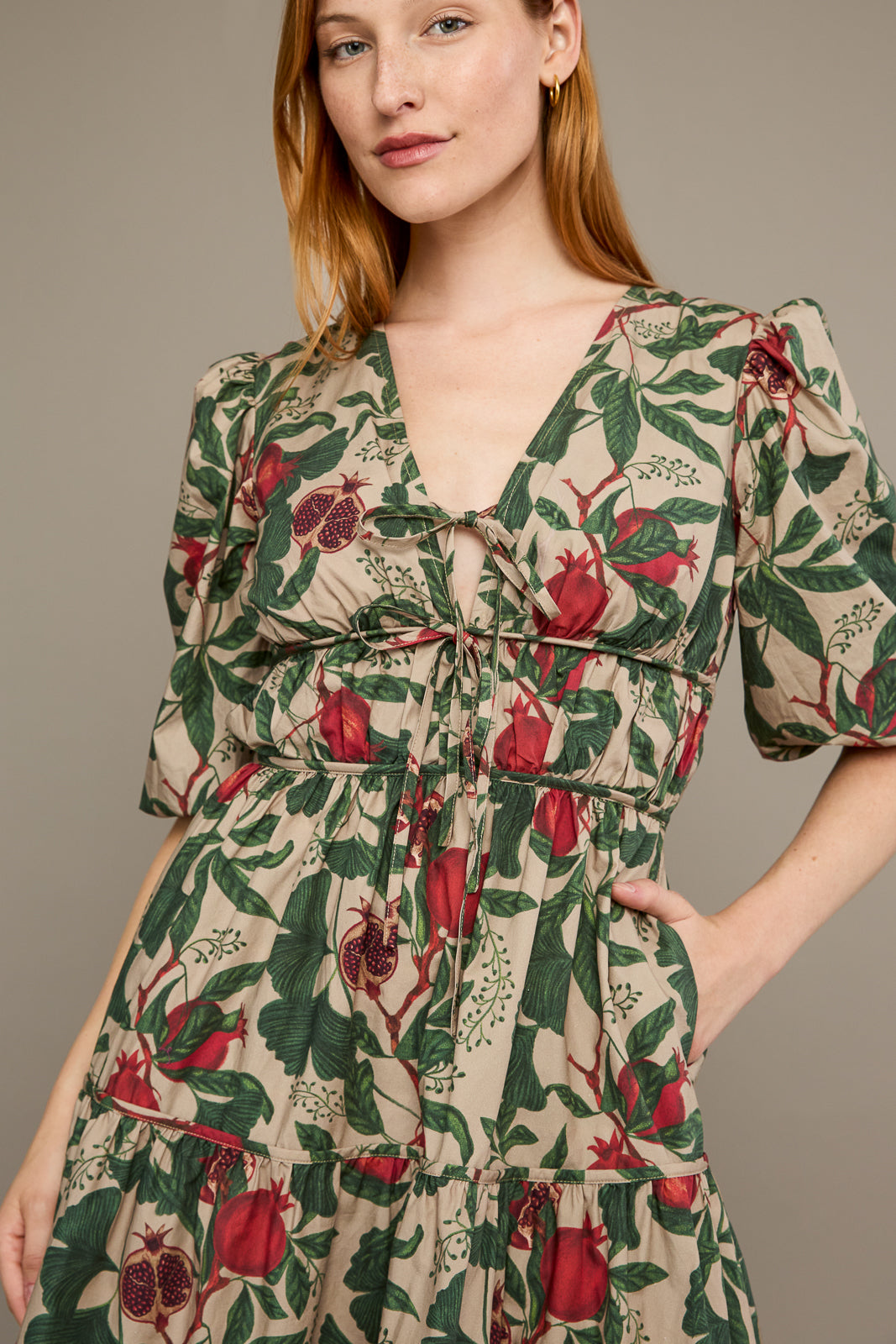 Saba Dress in Pomegranate