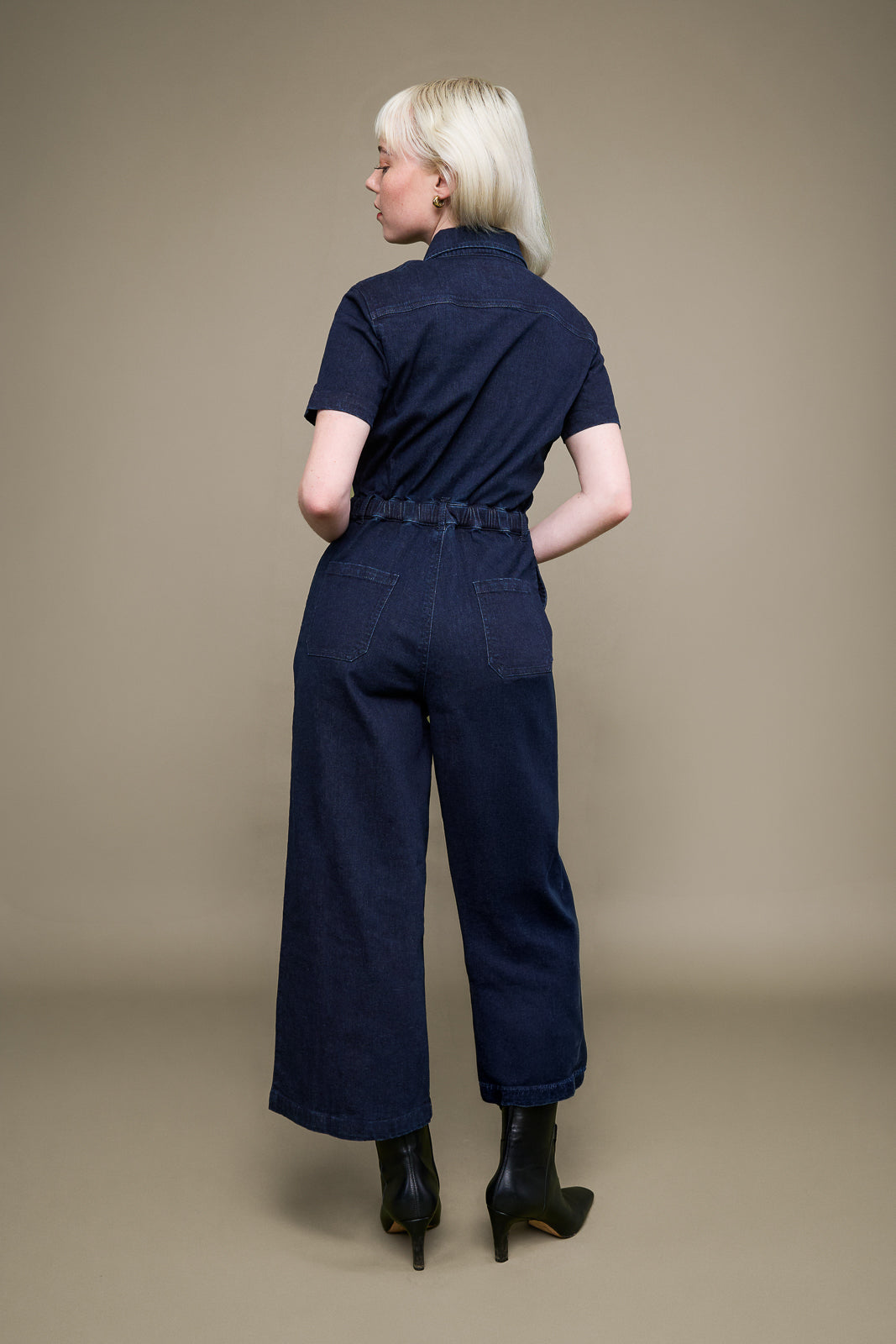 Quincy Jumpsuit in Dark Wash Denim