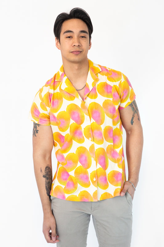 Mellow Mango Lapel Shirt