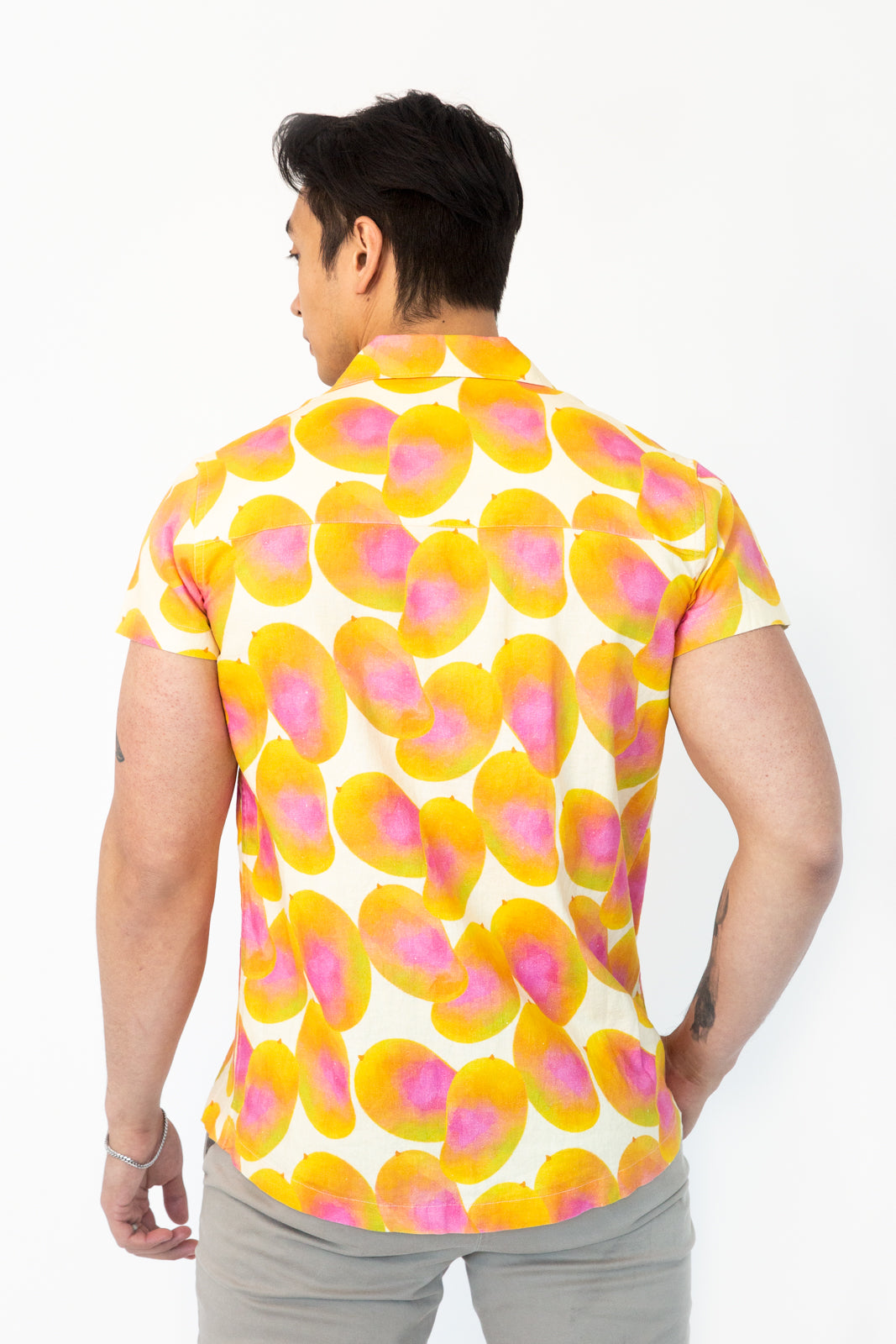 Mango yellow hot sale shirt