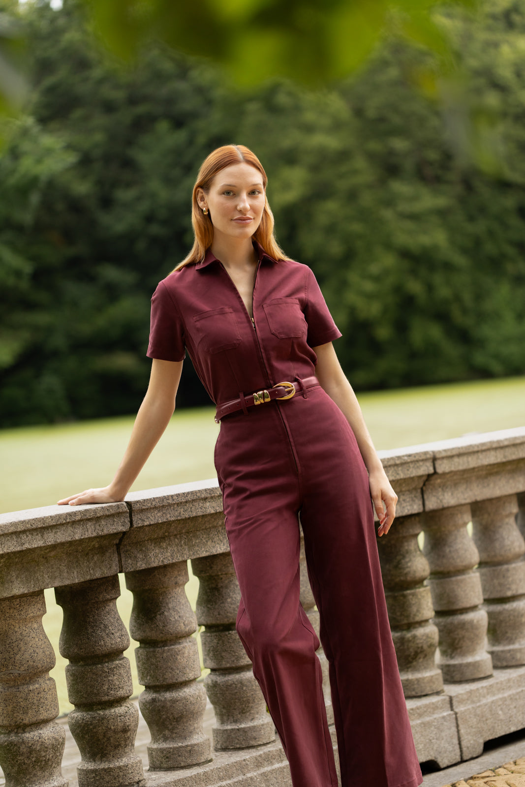 Full Length Quincy Jumpsuit in Sumac