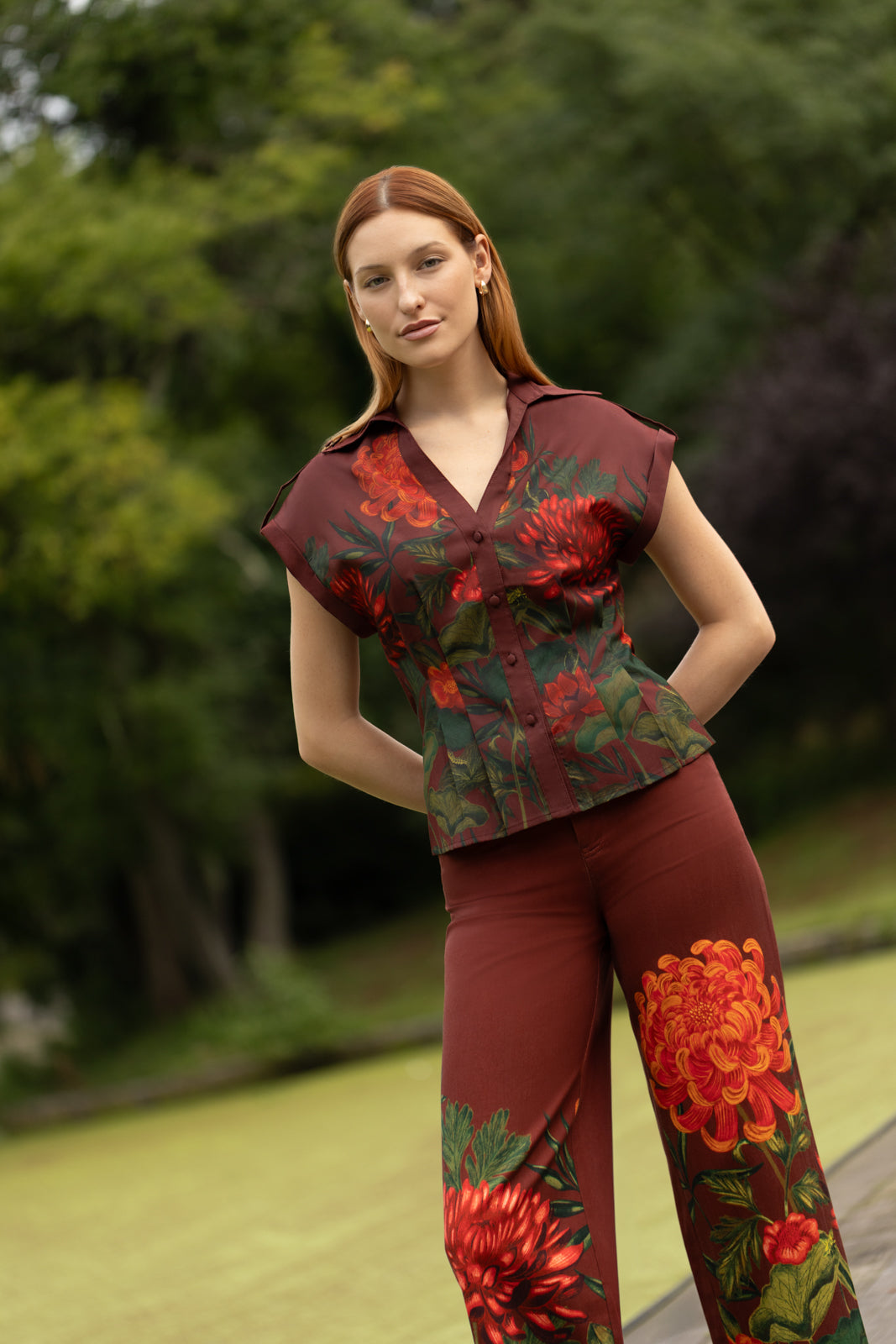 Gabi Top in Chrysanthemum