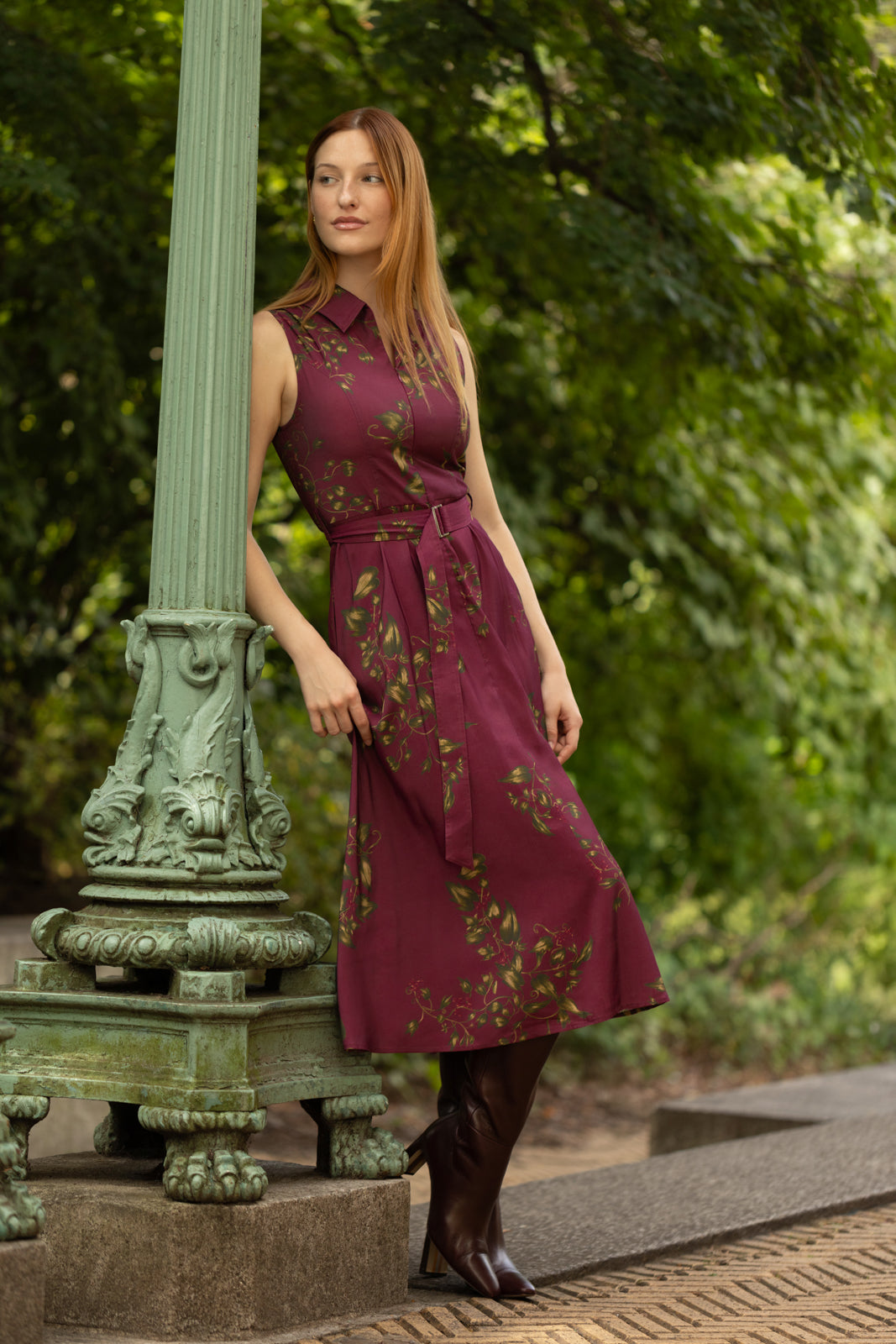 Tessa Dress in Currant