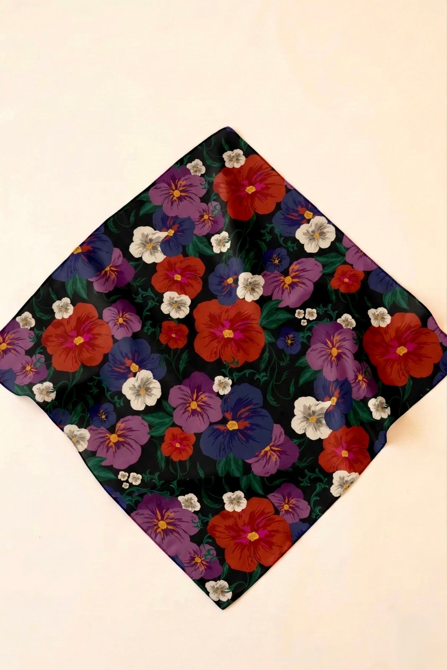 Silk Scarf in Pansy