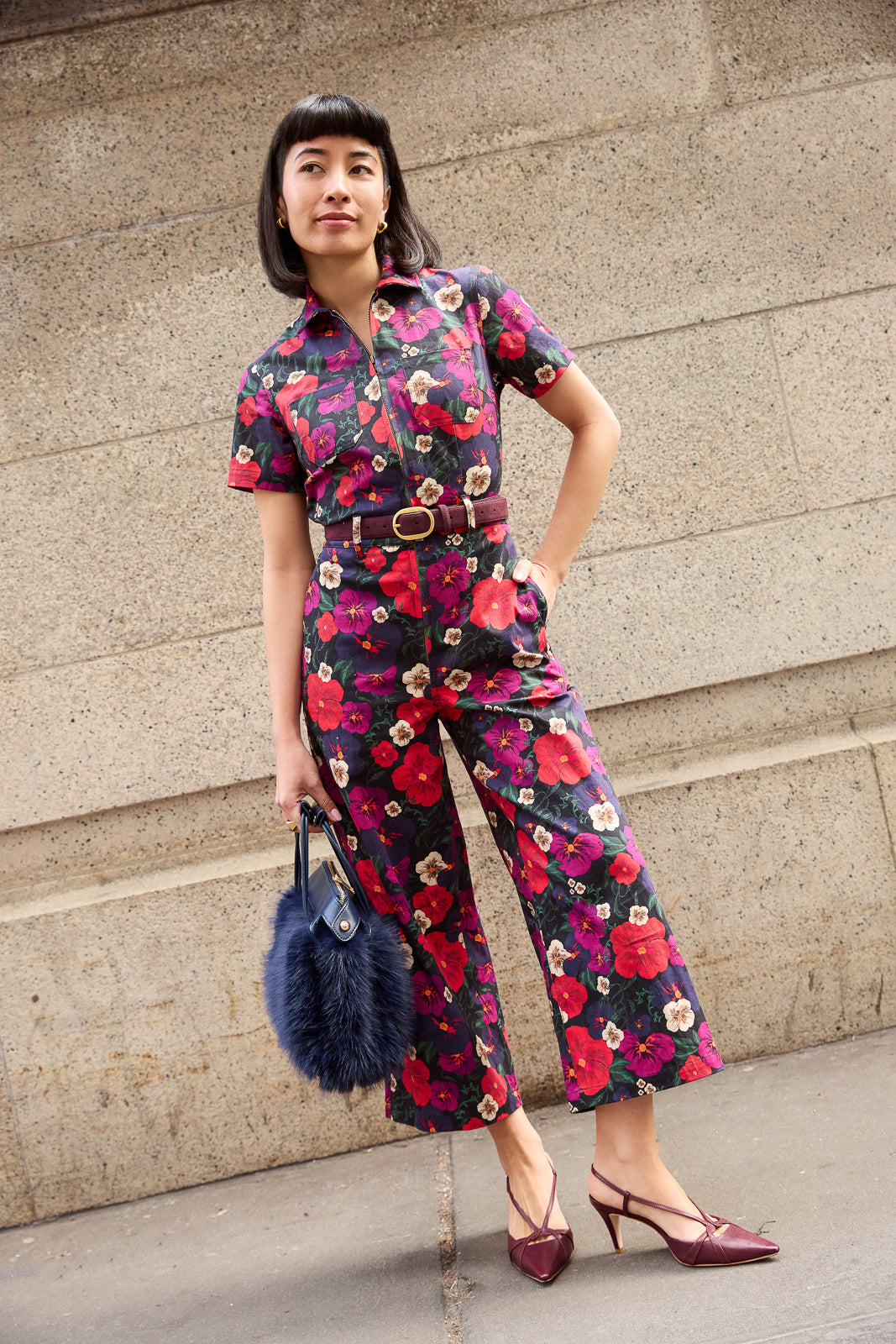 Quincy Jumpsuit in Pansy