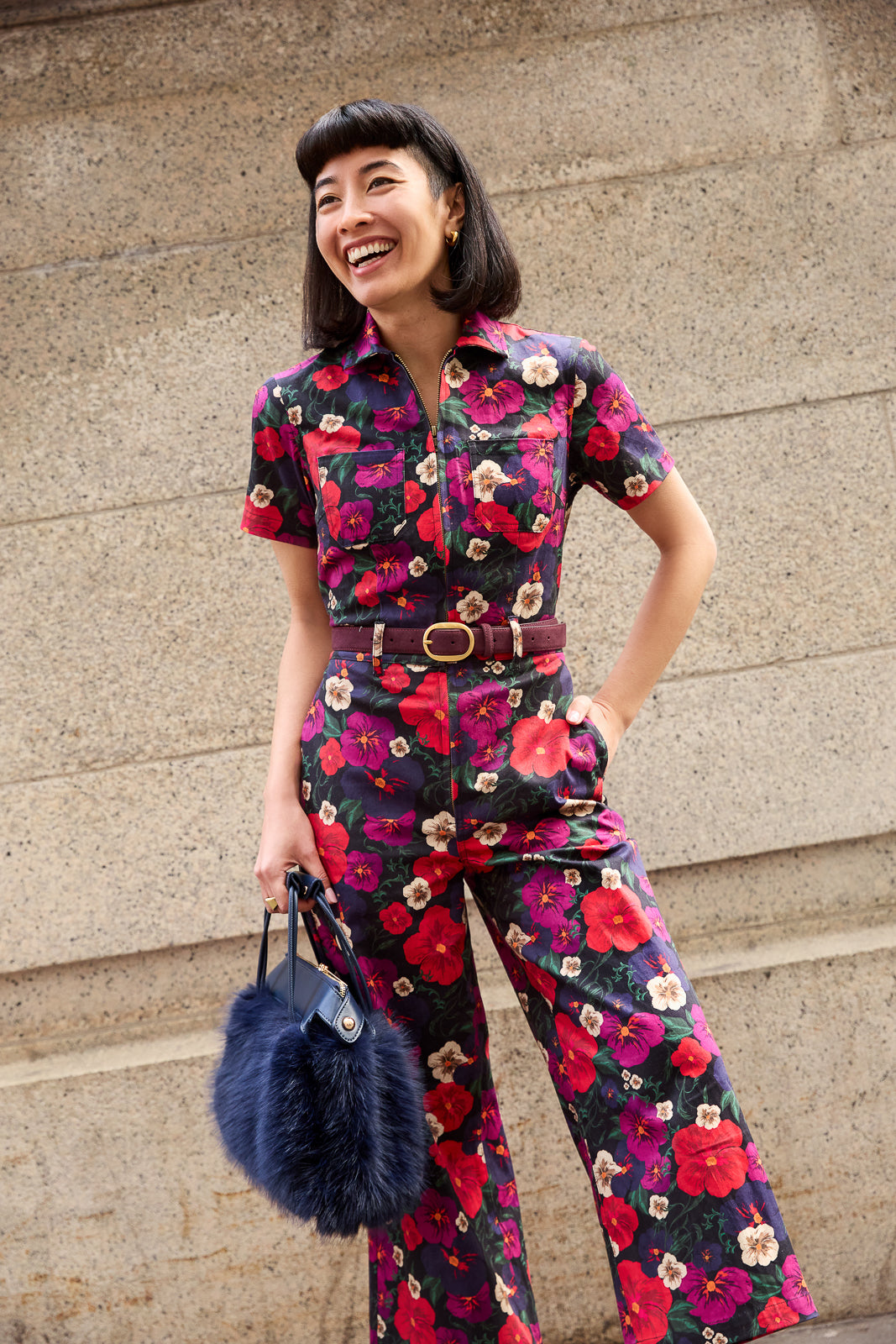 Quincy Jumpsuit in Pansy