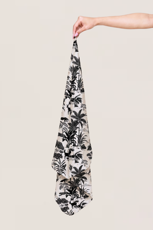 Silk Cotton Scarf in Safari
