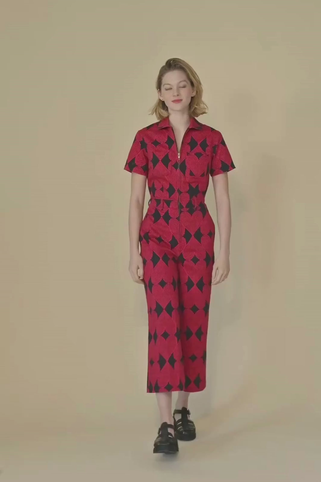 Quincy Jumpsuit in Heart