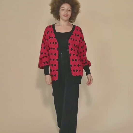 Long Cardigan in Heart