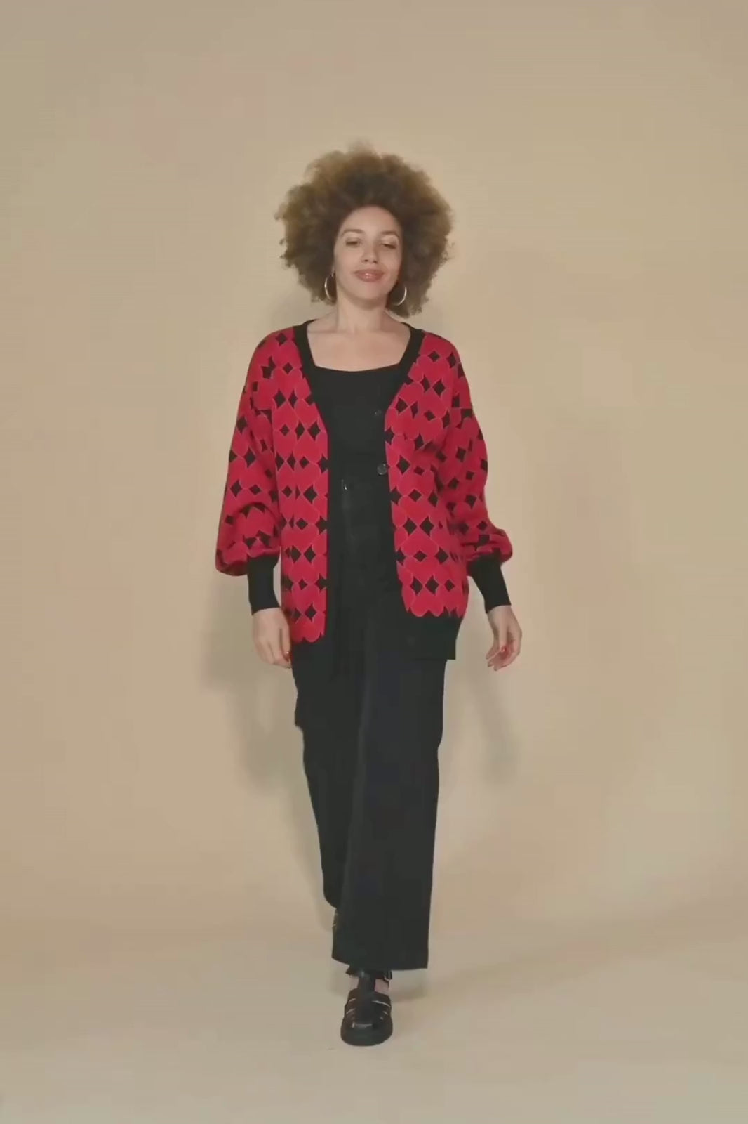 Long Cardigan in Heart