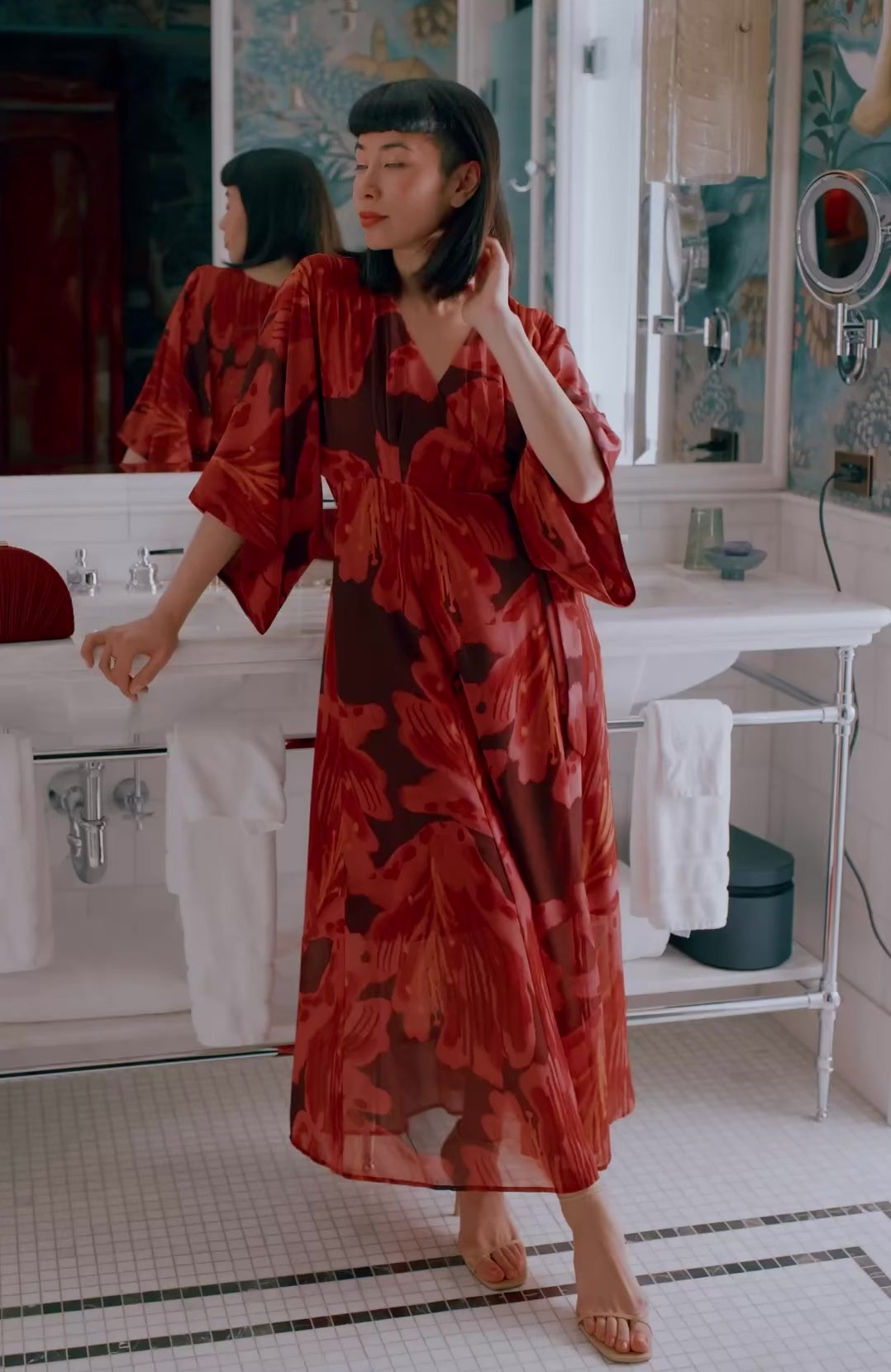 Maxi Dress in Aki – Mixed by Nasrin