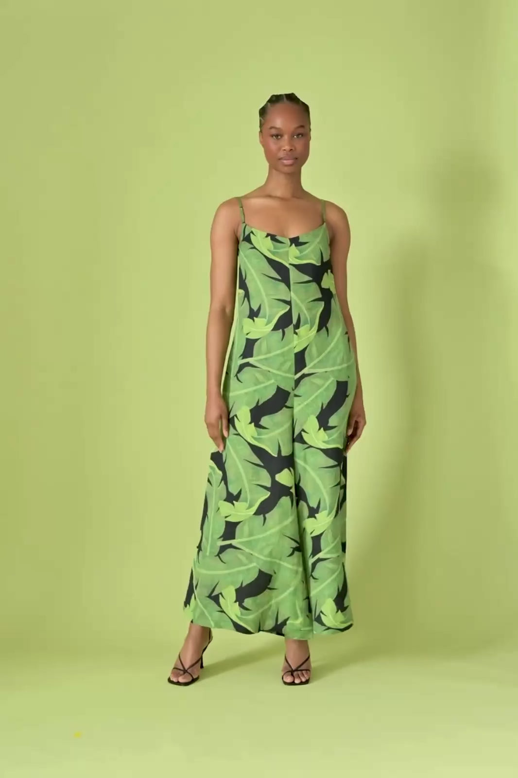 Lani Linen Jumpsuit in Selva – Mixed by Nasrin