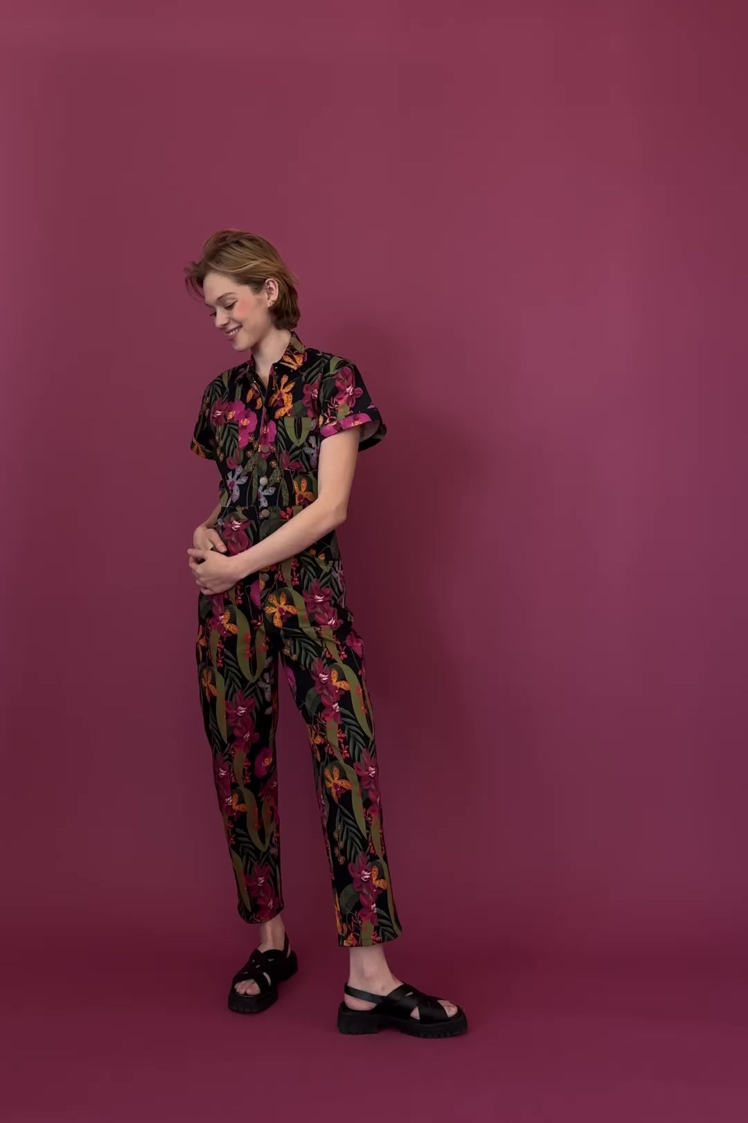 Classic Jumpsuit in Orchid – Mixed by Nasrin