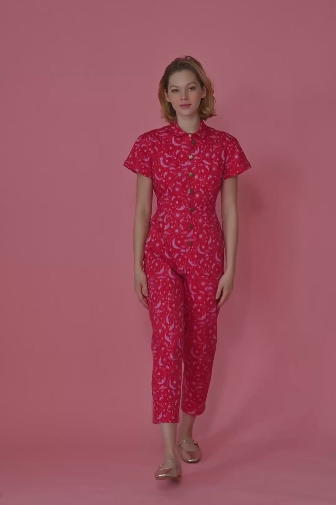 新品未使用 house on the hill jumpsuit 90 Classic Jumpsuit in Red Celestial – Mixed by Nasrin