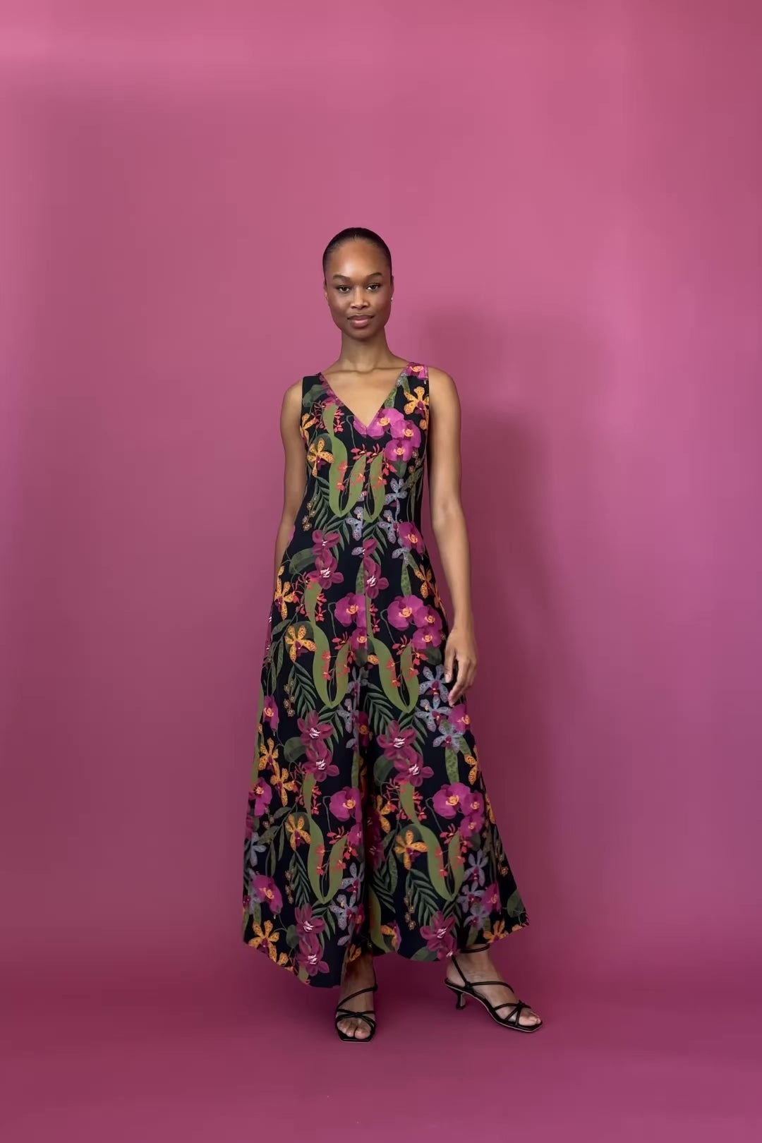 Wide Leg Linen Jumpsuit in Orchid – Mixed by Nasrin