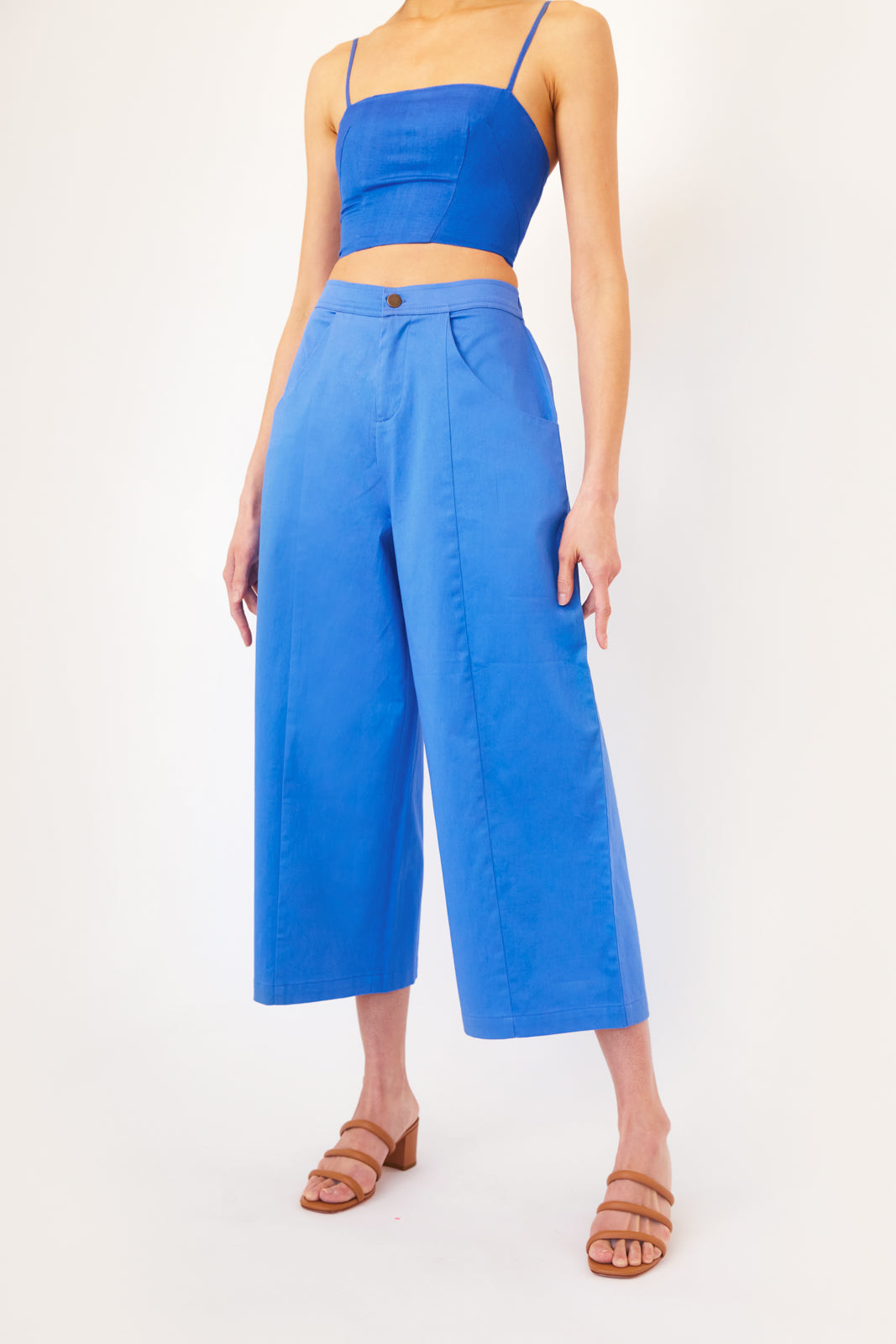 Wide leg pant in Neptune