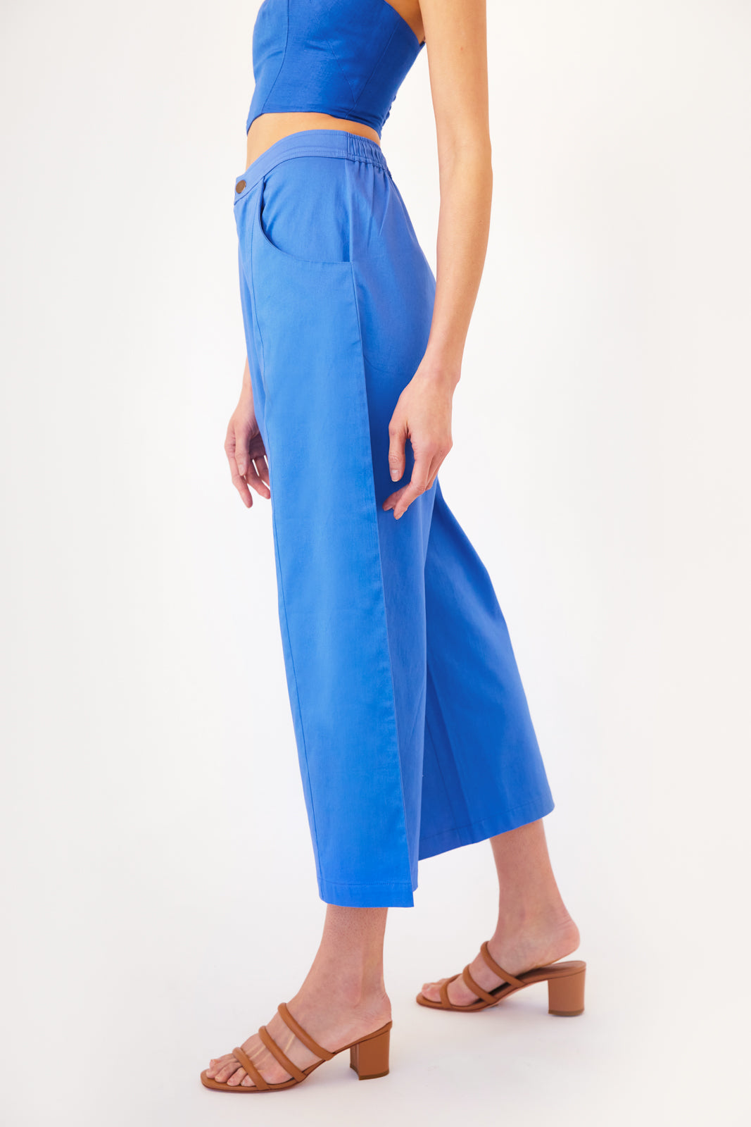 Wide leg pant in Neptune